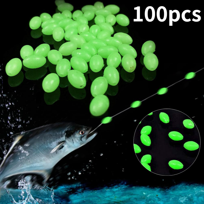 Fishing Lure Making Kit - 100 adet/grup Oval Gece Aydınlık Balıkçılık