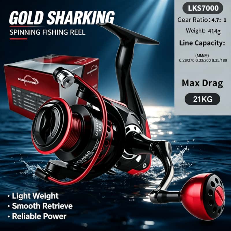 GOLD SHARKING-Spinning Reel, M - Abu Garcia Reel Max incelemesi ve fiyatı