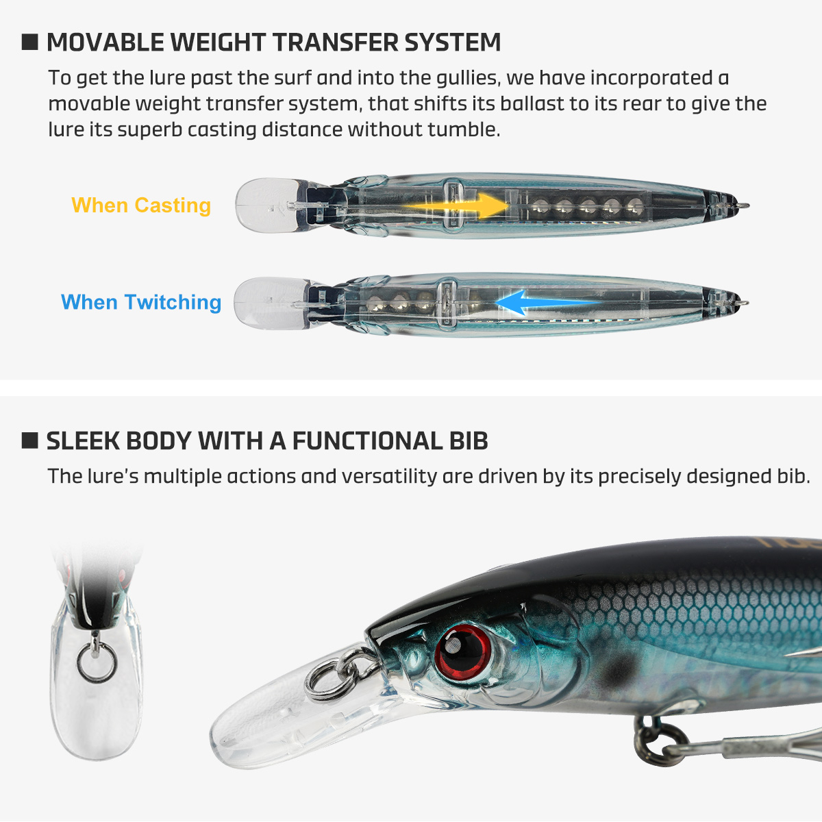 Noeby 100mmm 14g 120mm 22g Jer - Fishing Lure Jerkbait incelemesi ve fiyatı